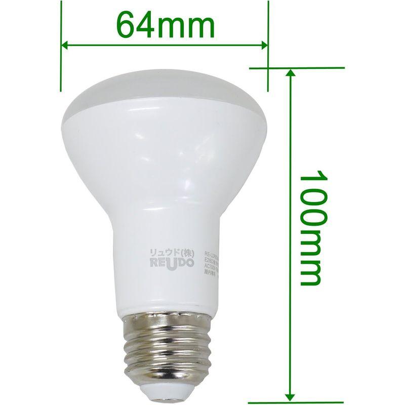 オリジナル商品 LED電球 LEDレフ形電球 E26口金 8W 660lm 電球色 演色性能(Ra)80 (パナソニック調光スイッチ対応) (10個セット)