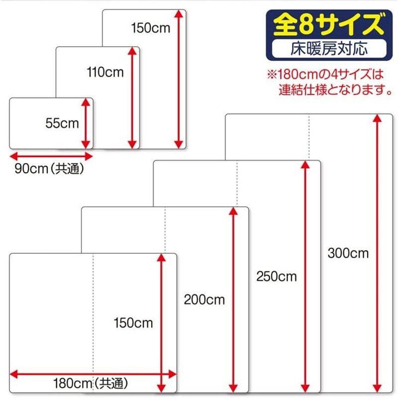 ダイニングテーブル 透明 アキレス ダイニングテーブル下保護マット 極薄1mm厚 (90×55)｜tvilbidvirk5｜02