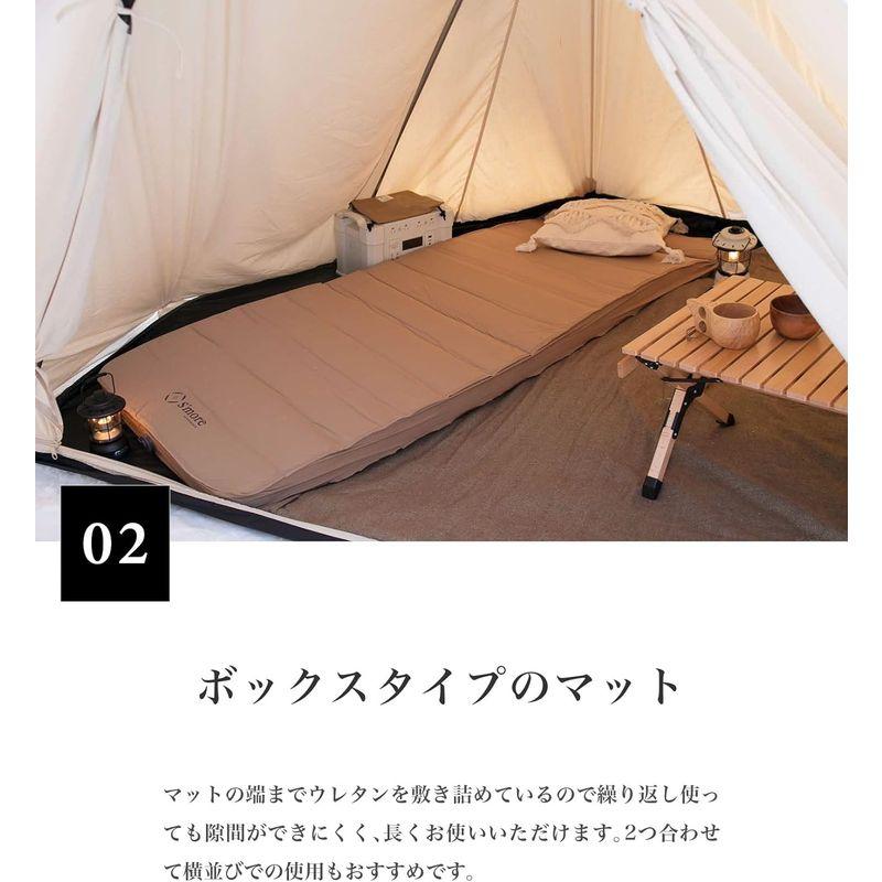 お年玉セール特価 S´more(スモア) OYASUMI MAT S (シングルサイズ) キャンプ マット シングル 折りたたみ アウトドア 10cm 極厚
