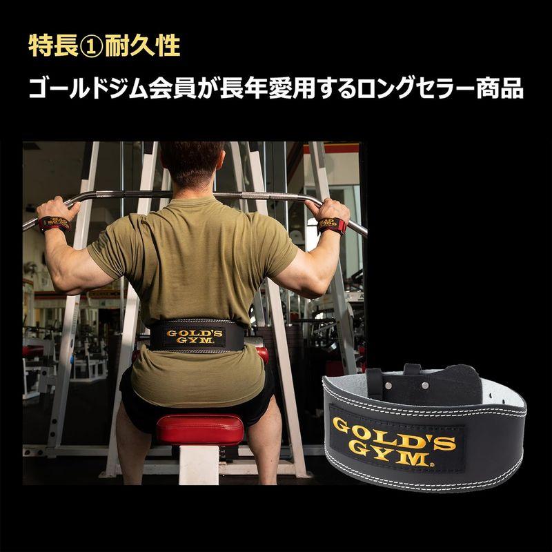 ゴールドジム(GOLD`S GYM) トレーニングレザーベルトBK L(85~95cm) G3368 正規品 ゴールドジムトレーナー愛用人気｜tvilbidvirk5｜07