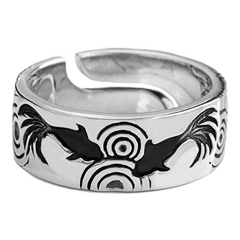 手数料安い R08 ブランド名 2pieces シルバーアクセサリー リング メンズ 金魚 和 指輪 Iptc Net Br
