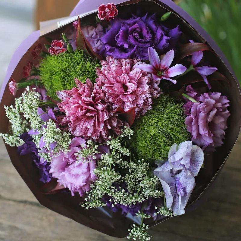 70 Offアウトレット 冷蔵 花束 生花 ギフト Lサイズ ブルー パープル 系 大臣賞受賞 デザイナー お任せ花束 誕生日 結婚記念日 母の日 Plannerce Ir