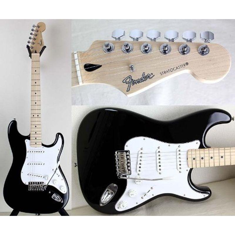 独創的 フェンダージャパン Japan Fender エレキギター BLK/メイプル ST-STD エレキギター
