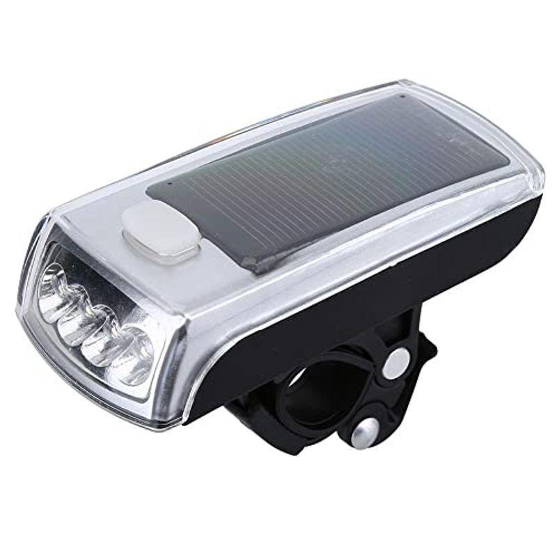 自転車ソーラー充電ライト 自転車ライト 自転車ヘッドライト 4LED 3つモード搭載 取り付け簡単 USB充電式 販売 ソーラー充電 高輝度 防水