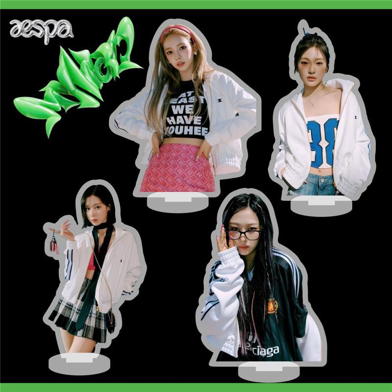 aespaグッズ 写真立て 卓上 10cm エスパ 両面印刷 ポスター 応援グッズ