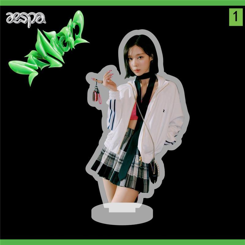 aespaグッズ 写真立て 卓上 10cm エスパ 両面印刷 ポスター 応援グッズ