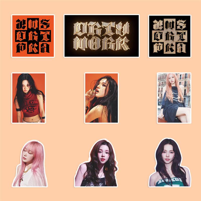 aespaグッズ シール シールセット 92枚 エスパ Dirty Work ス