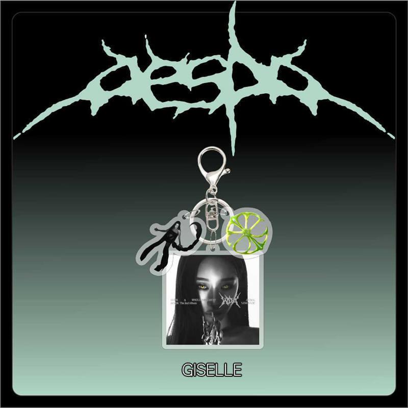 2番目半額 aespaグッズ WDA キーリング アクリル lemonade エスパ
