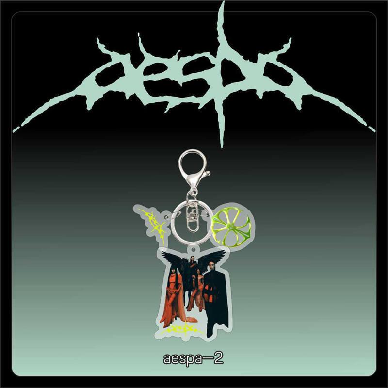 2番目半額 aespaグッズ WDA キーリング アクリル lemonade エスパ