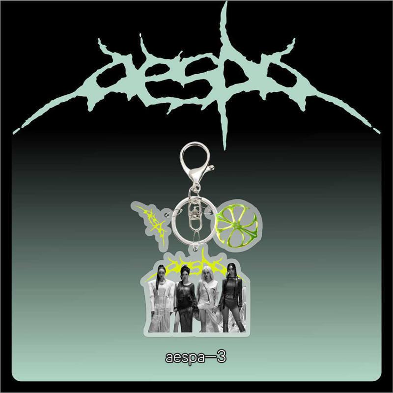2番目半額 aespaグッズ WDA キーリング アクリル lemonade エスパ