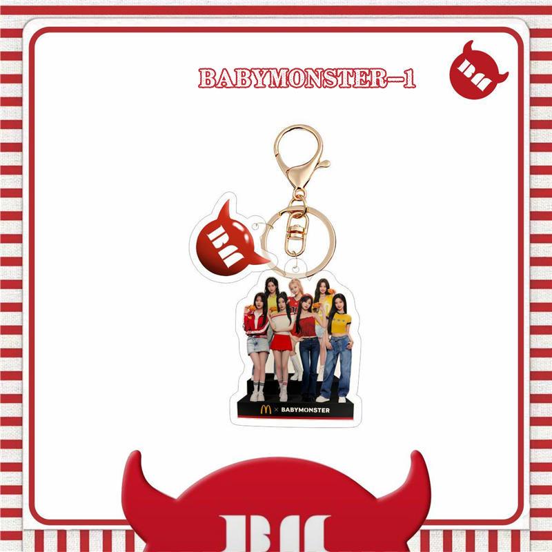 2番目半額 BABYMONSTERグッズ キーリング アクリル ベイビーモンスター