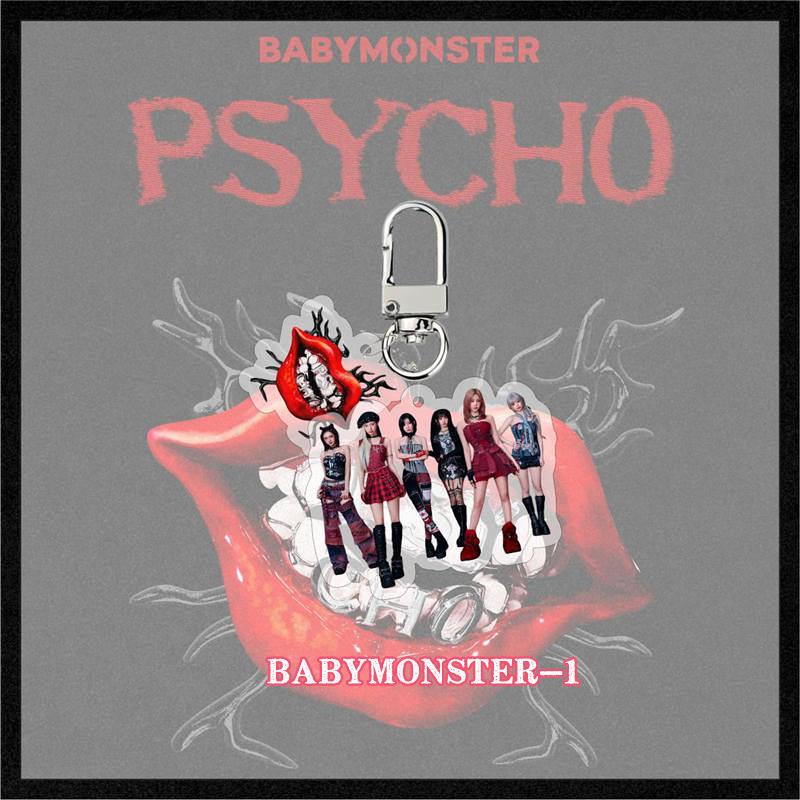 2番目半額 BABYMONSTERグッズ PSYCHO キーリング アクリル ベイビー