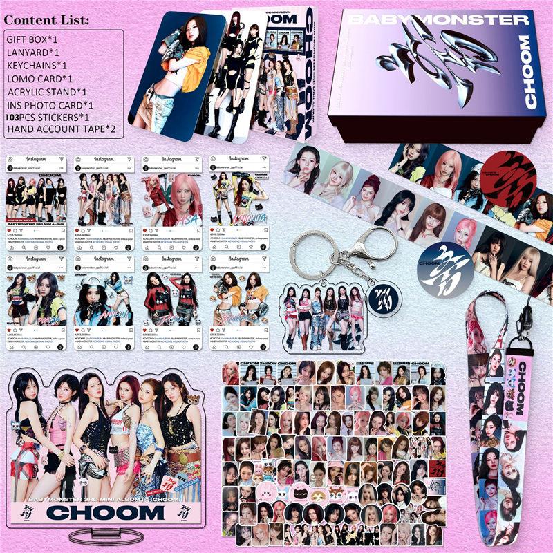 BABYMONSTERグッズ ギフトボックス フォトカード CHOOM テープ セット