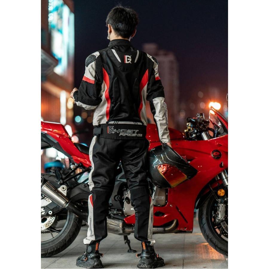 バイク上下セット バイク用 ジャケット 通気 フルメッシュジャケット