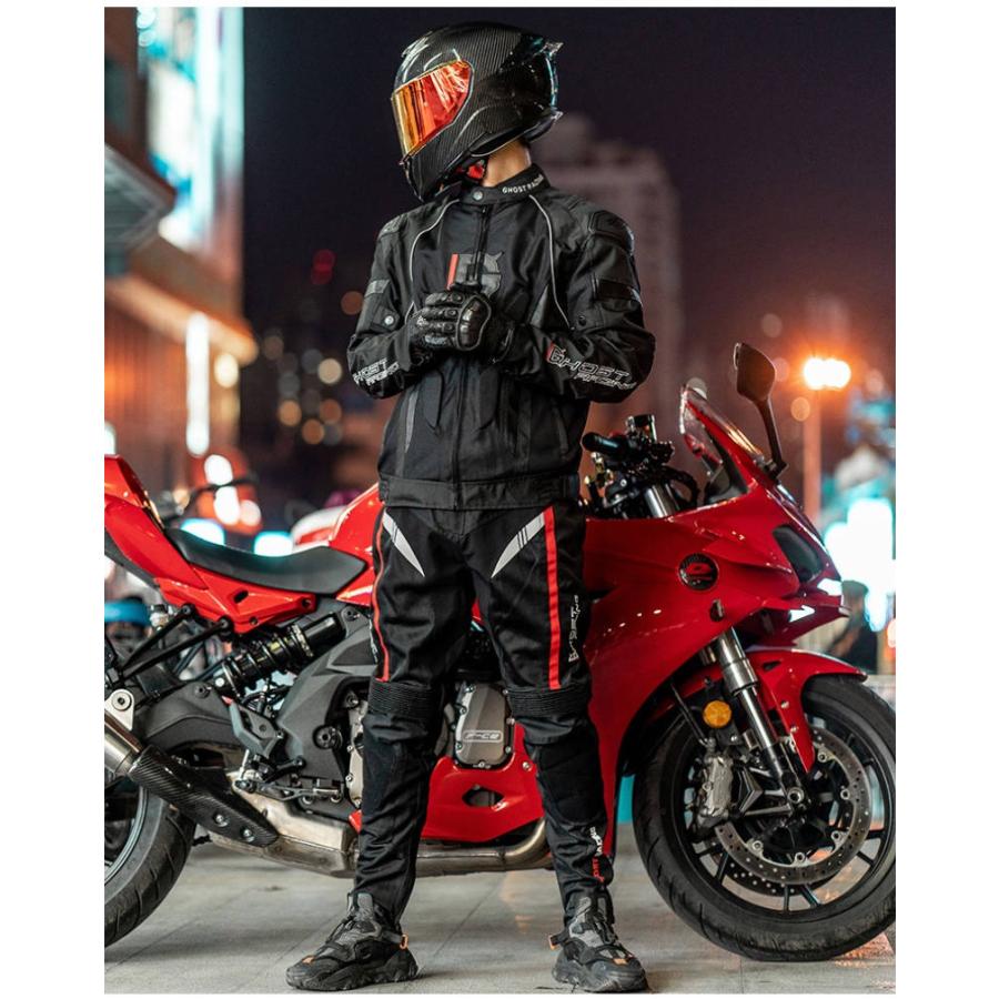 バイク上下セット バイク用 ジャケット 通気 フルメッシュジャケット
