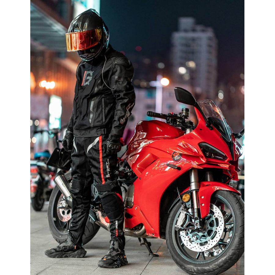 バイク メッシュジャケット、パンツ　 プロテクターセット バイク上下セット バイク用 ジャケット 通気 フルメッシュジャケット