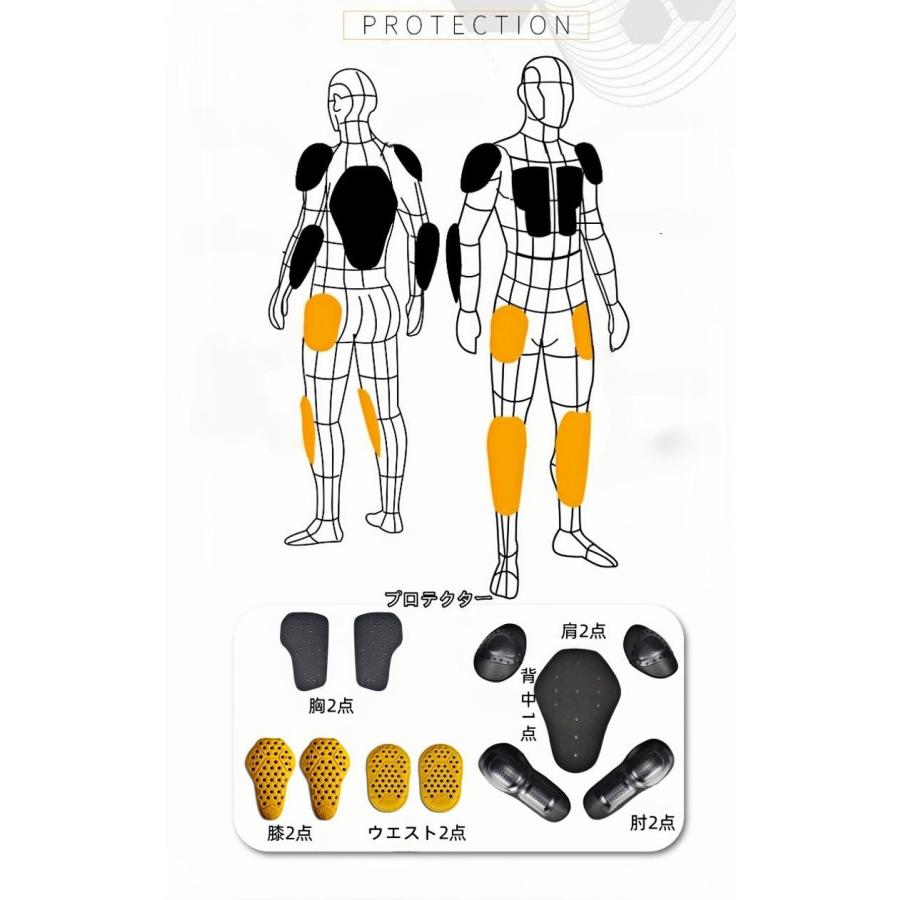 バイク上下セット バイク用 ジャケット 通気 フルメッシュジャケット