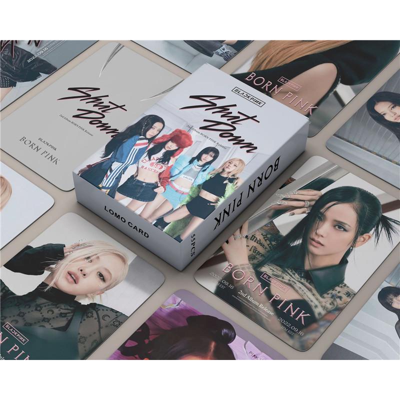 BLACKPINKグッズ フォト カード 55枚 セット トレカ ブラック BLACKPINKグッズ フォト カード 55枚 セット トレカ ブラック