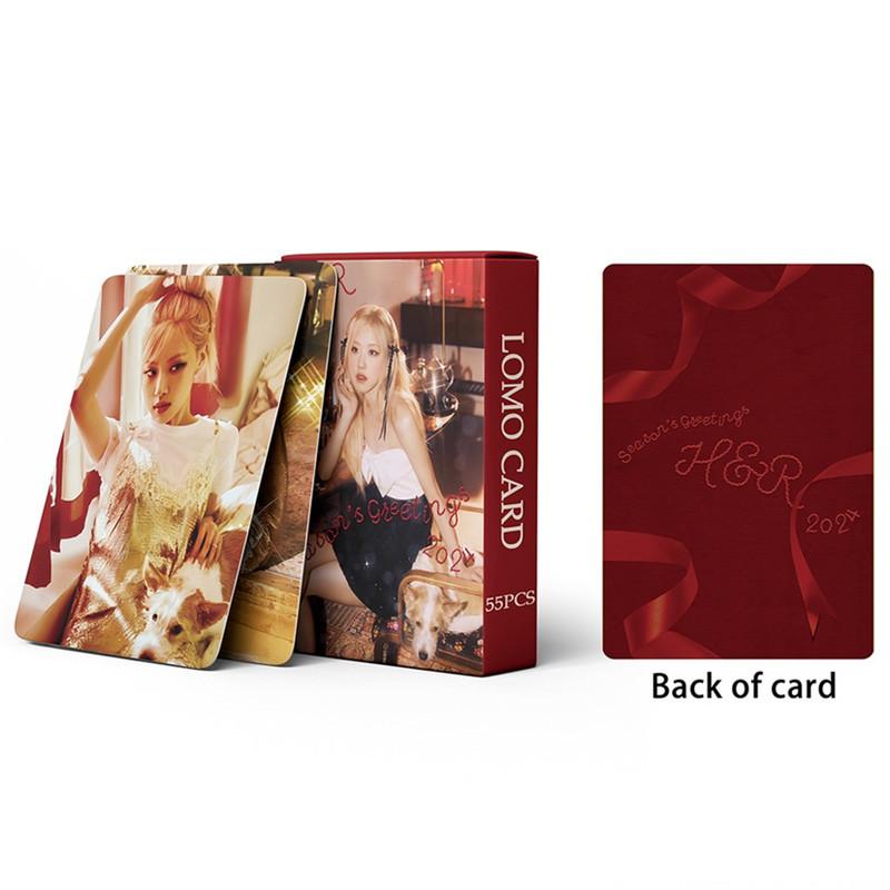 ROSEグッズ フォト カード 55枚 セット トレカ ロゼ 写真 BLACKPINK フォトカード ブラックピンク HANK&ROSE 応援 小物 カード 2024 season's greetings｜twast｜03