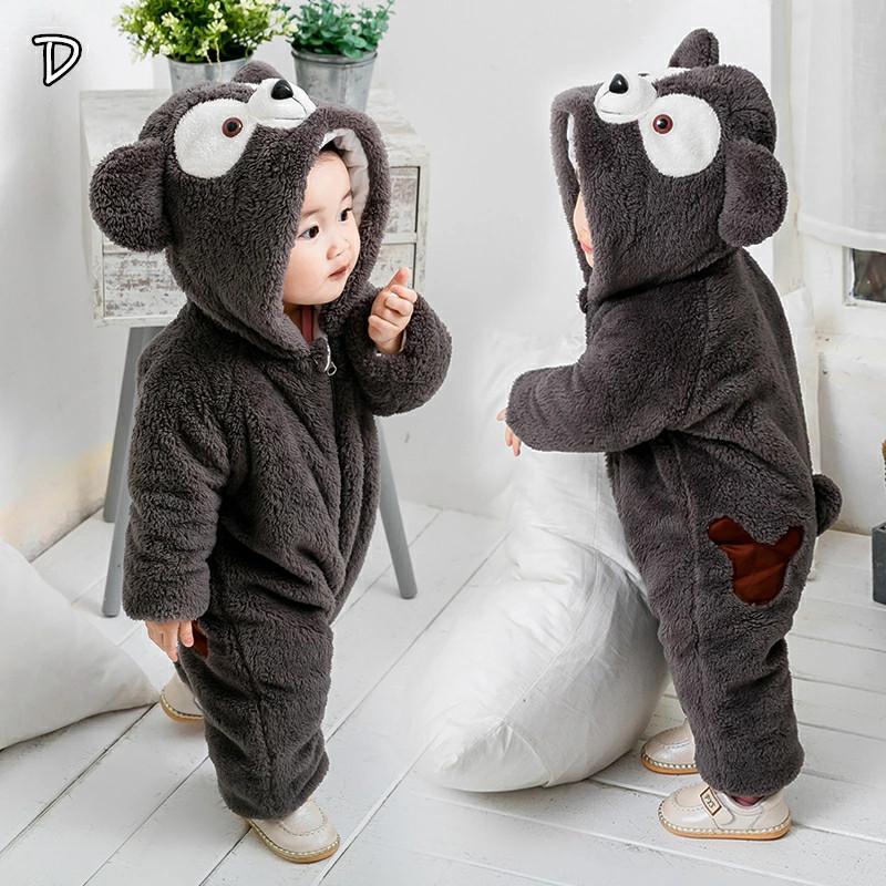 短納期 ロンパース 子供服 秋冬 着ぐるみ 73-120 ベビー服 出産祝い