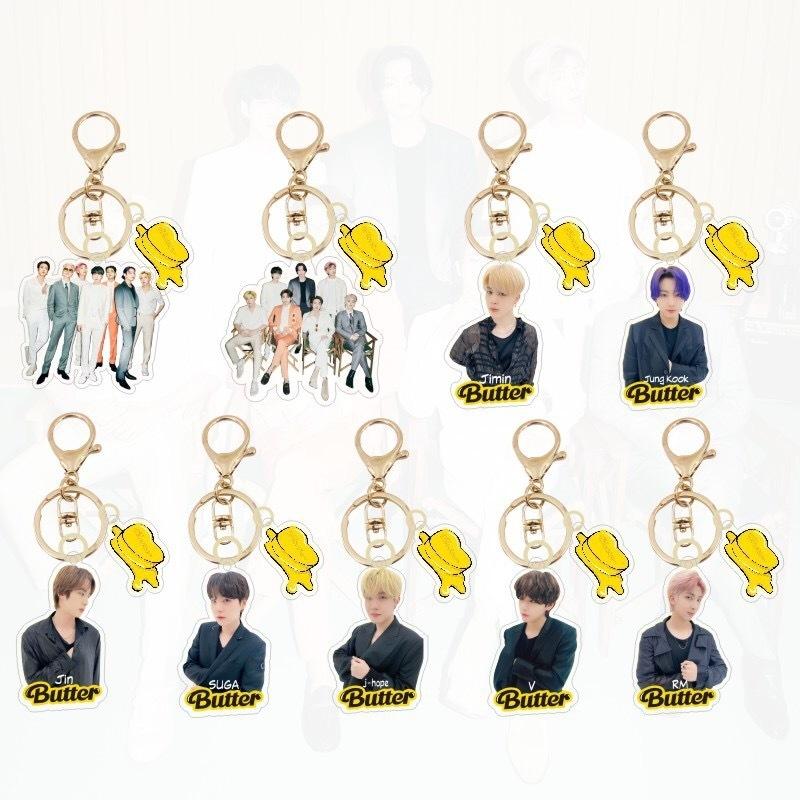 送料無料 BT21 防弾少年団 BTS バンタン butter バター キーリング 