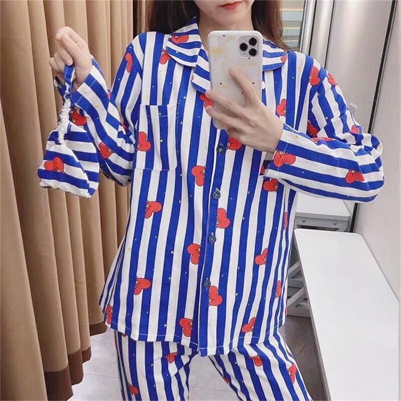 送料無料 BTSグッズ パジャマ ルームウェア 長袖長ズボン 韓国