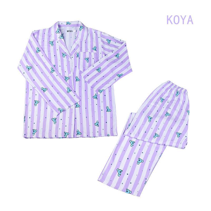 送料無料 BTSグッズ パジャマ ルームウェア 長袖長ズボン 韓国