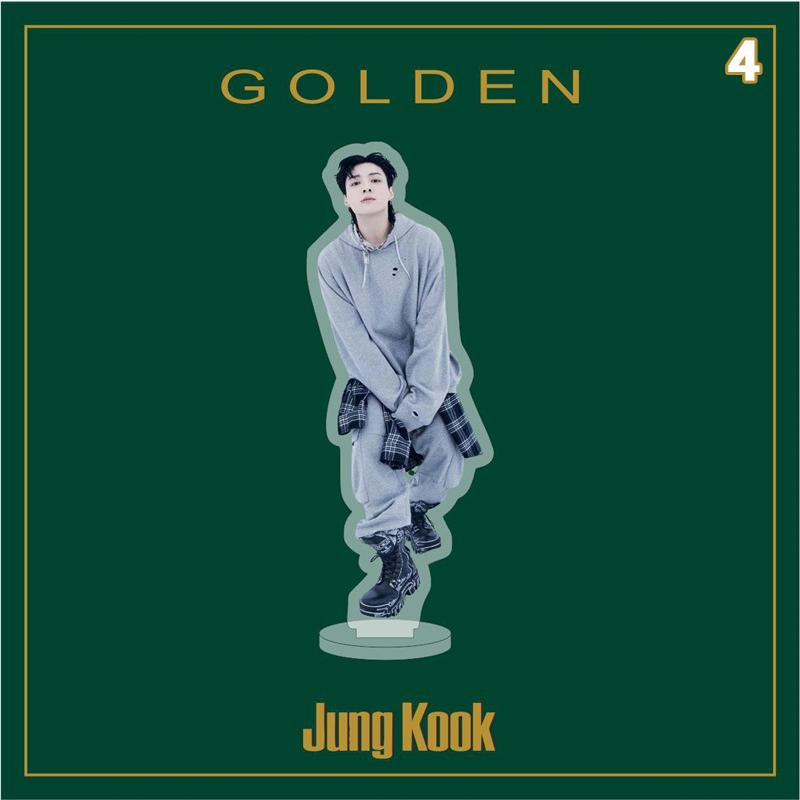 2番目半額 Jung Kookグッズ GOLDEN グク 3D 防弾少年団 写真 卓上 10cm