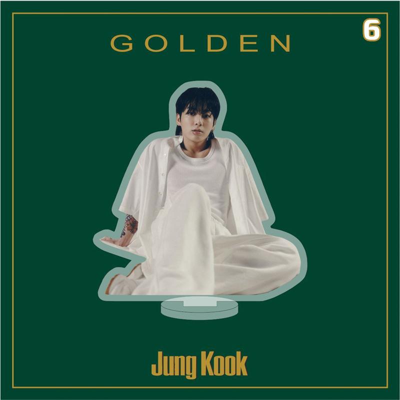 2番目半額 Jung Kookグッズ GOLDEN グク 3D 防弾少年団 写真 卓上 10cm