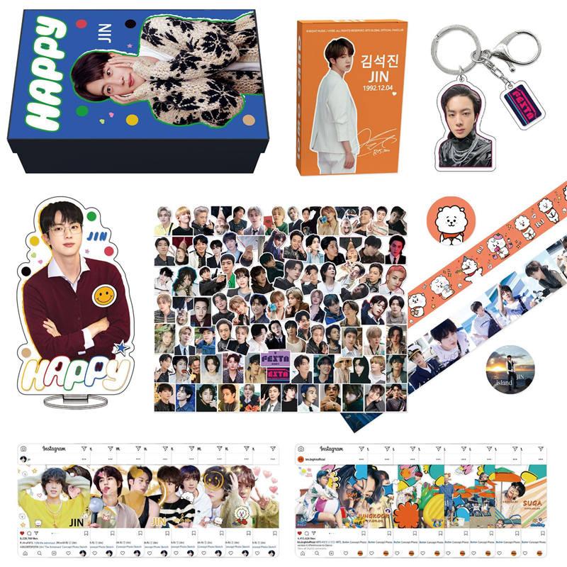 JINグッズ ギフトボックス フォトカード HAPPY テープ セット BTS