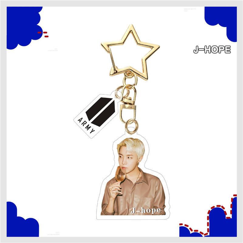 2番目半額 BTSグッズ 防弾少年団 バンタン キーリング アクリル