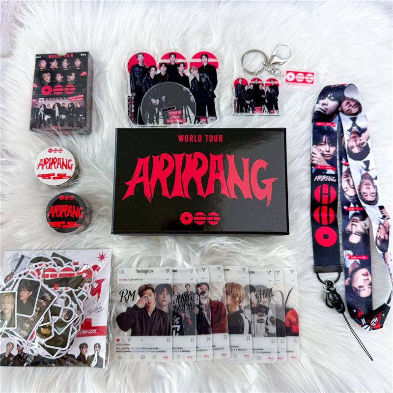 BTSグッズ ARIRANG ギフトボックス フォトカード テープ セット