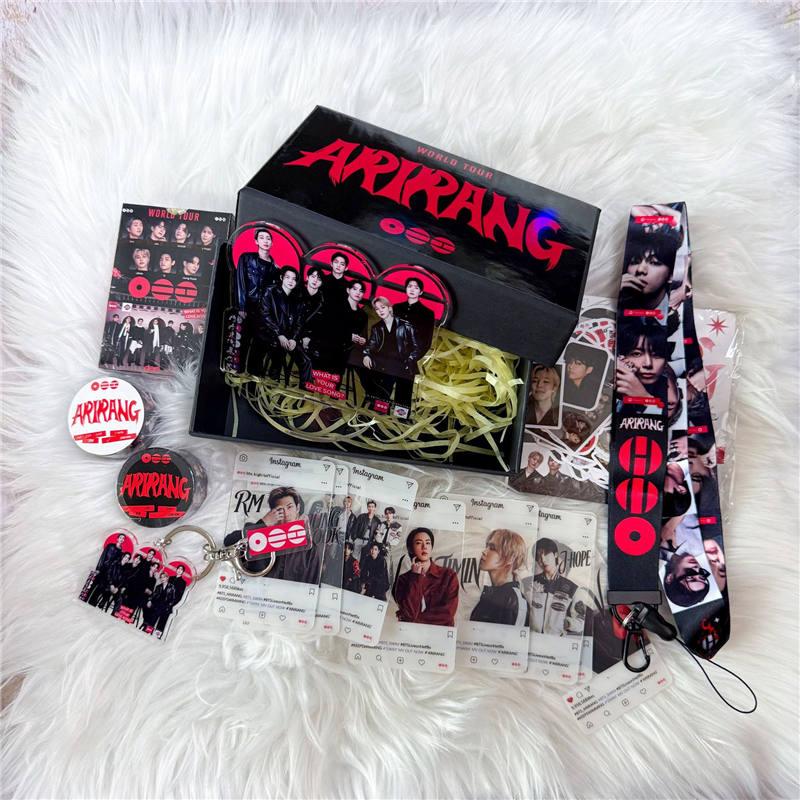 BTSグッズ ARIRANG ギフトボックス フォトカード テープ セット