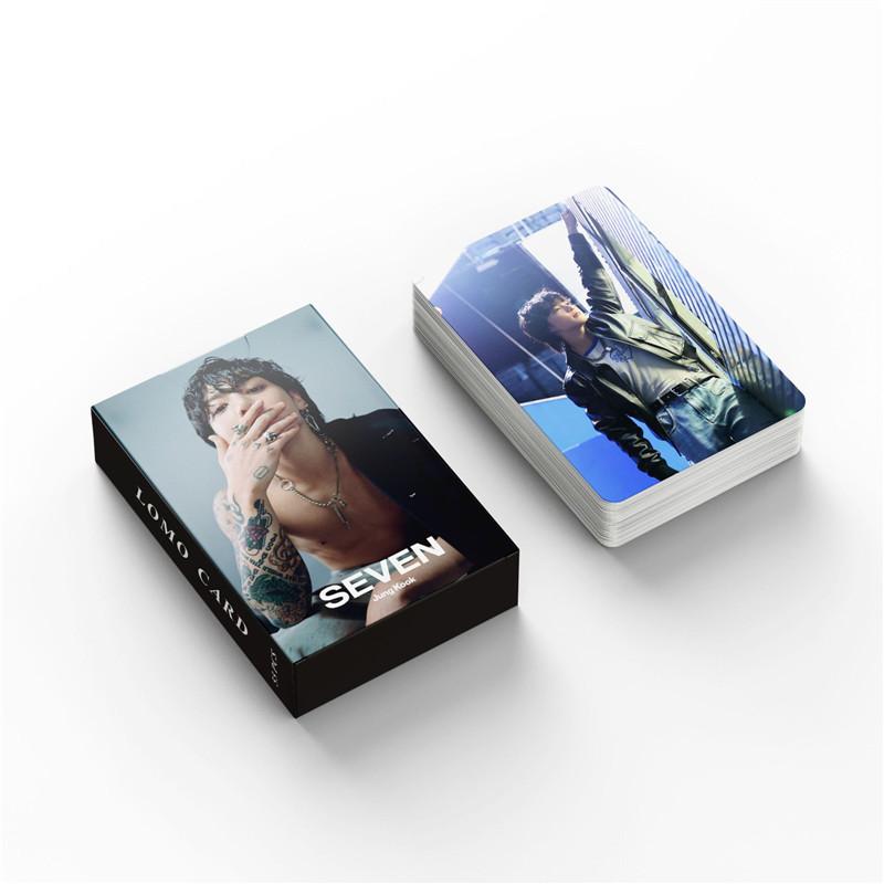 Jung Kookグッズ グク フォト カード 55枚 セット トレカ ジョングク 写真 BTS フォトカード K-POP 韓国 アイドル SEVEN 応援 小物 LOMOカード バンタン｜twast｜04