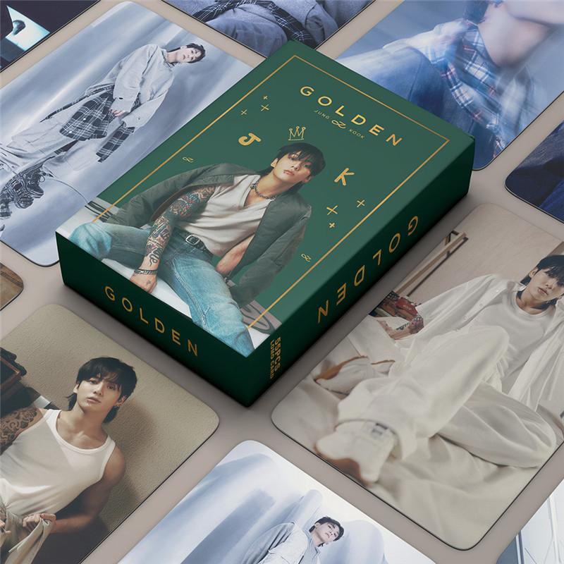 Jung Kookグッズ グク GOLDEN フォト カード 55枚 セット トレカ