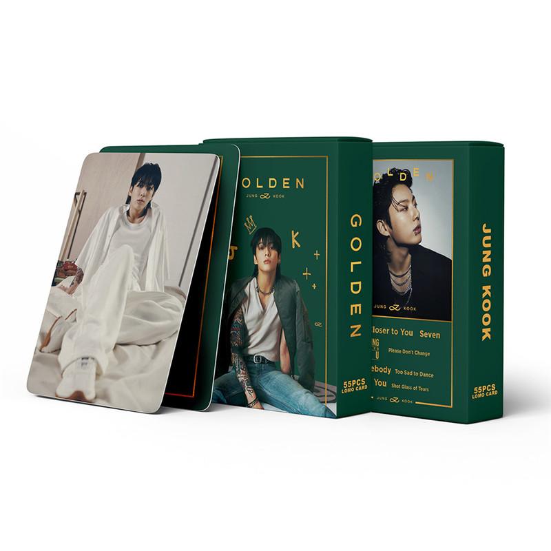 Jung Kookグッズ グク GOLDEN フォト カード 55枚 セット トレカ