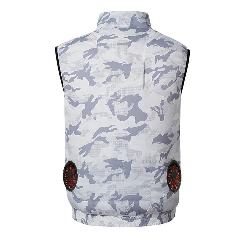 空調服 空調ウェア 空調作業服 ベスト ファン付き 半袖 空調冷却