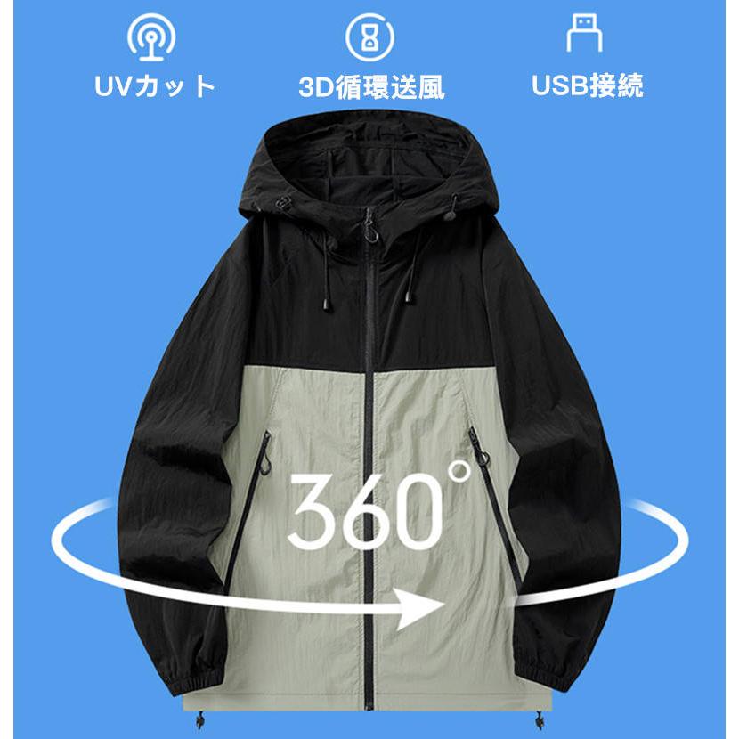 空調服　workman ホワイト ナイロンジャケット 空調作業服 ファン付き 作業服 ワークマン ジャケット 長袖 空調