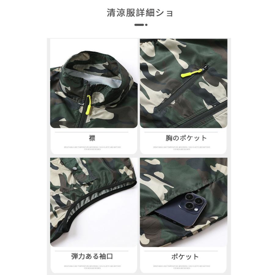 空調作業服 ファン服 空調ベスト 空調ウェア ワークマン 瞬時清涼 男女