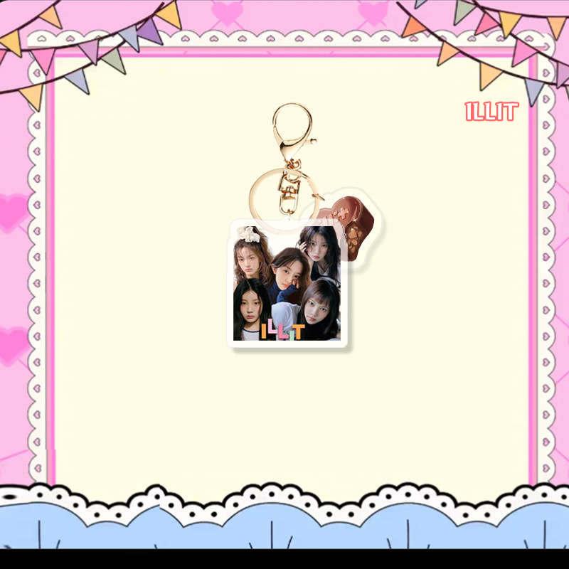 2番目半額 ILLITグッズ キーリング アクリル アイリット キーホルダー