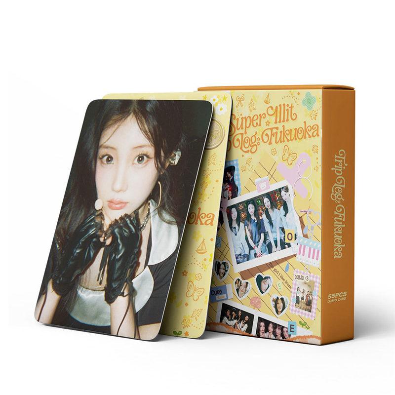 ILLITグッズ フォトカード 55枚 セット トレカ アイリット 写真 全員 フォトカード K-POP 韓国 アイドル TRIP LOG FUKUOKA 応援 小物 LOMOカード Wonhee Iroha |  | 02