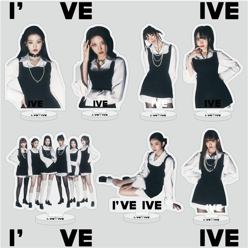 IVE 9枚セット 2番目半額 IVEグッズ 写真立て I've IVE 卓上 10cm アイヴ 両面印刷