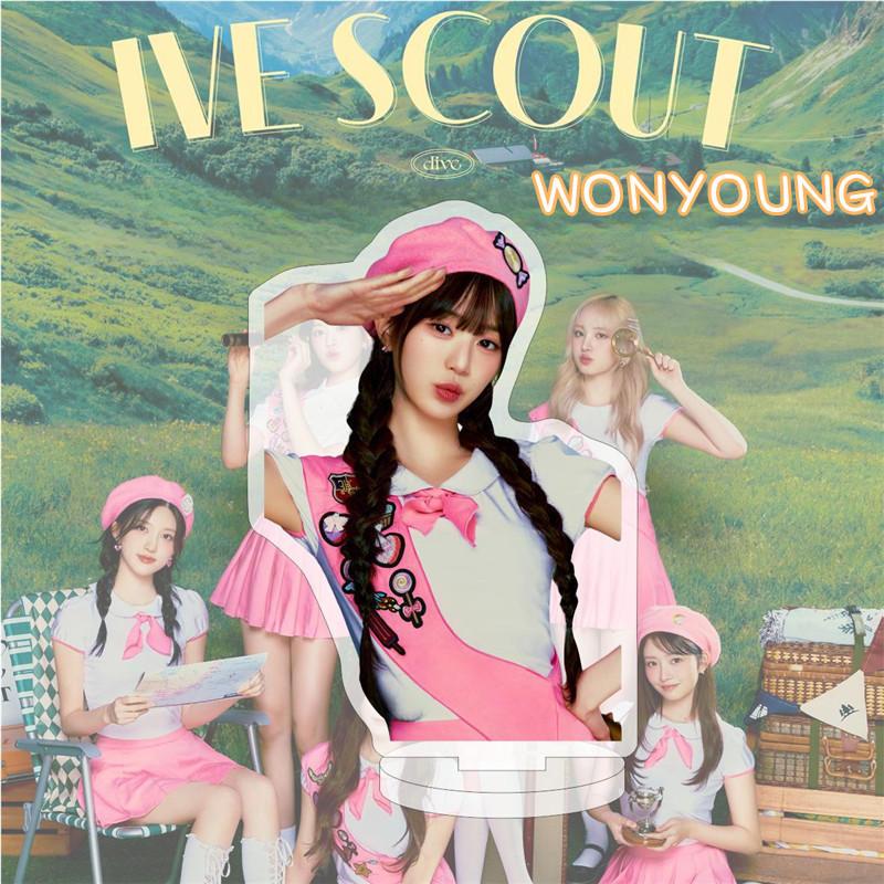 IVE <IVE SCOUT> アクリルスタンド 2番目半額 IVEグッズ アクリルスタンド IVE SCOUT 卓上 10cm アイヴ
