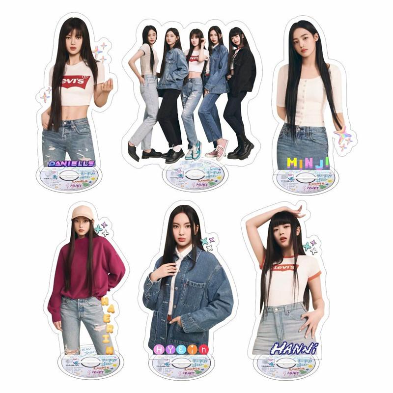 2番目半額 New Jeansグッズ 写真立て 卓上 10cm ニュージーンズ 両面