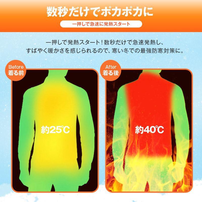 電熱ジャケット 15エリア発熱 発熱ジャケット 電熱ウェア バイク