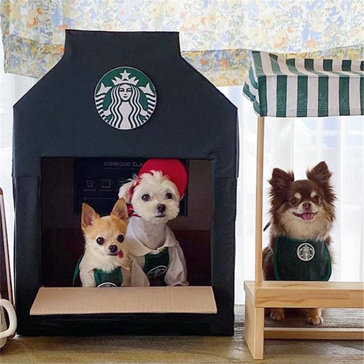 猫服 犬服 スターバックス スタバ エプロン ドッグウェア 韓国ペット服 犬猫兼用 クリスマス ペット用品 散歩 お洒落 犬の服 ｓ ｌ 秋 春 ペットウェア ペット 2plbifibun 猫用品 Centralcampo Com Br