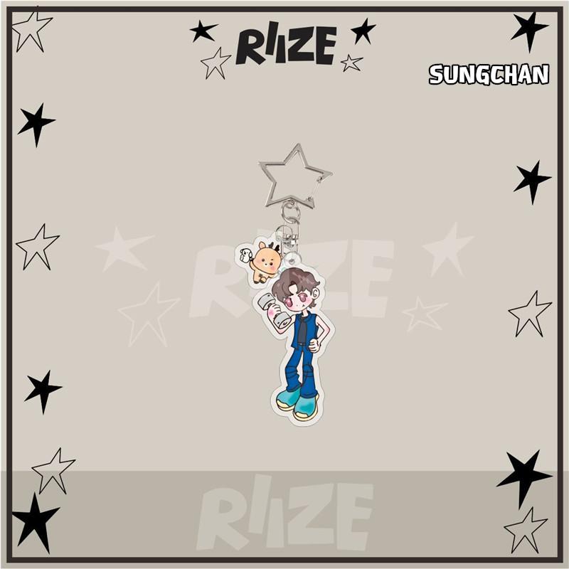 2番目半額 RIIZEグッズ キーリング アクリル ライズ キャラクター キーホルダー グッズ キーチェーン アクセサリー 携帯 鍵 自動車飾り おしゃれ 小物 BRIIZE |  | 11