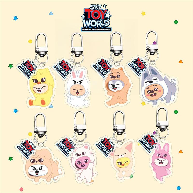 Stray Kidsグッズ SKZ アクリル キーリング SKZOO ストレイ Stray Kidsグッズ SKZ アクリル キーリング SKZOO ストレイ