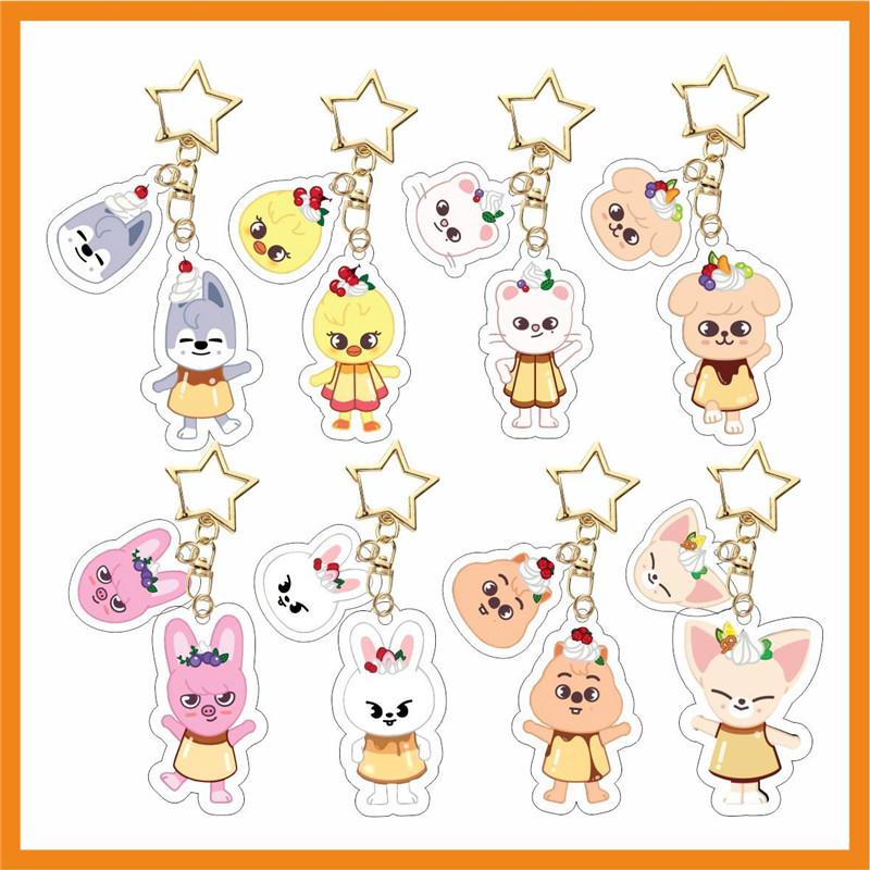 2番目半額 Stray Kidsグッズ SKZ アクリル キーリング SKZOO ストレイ