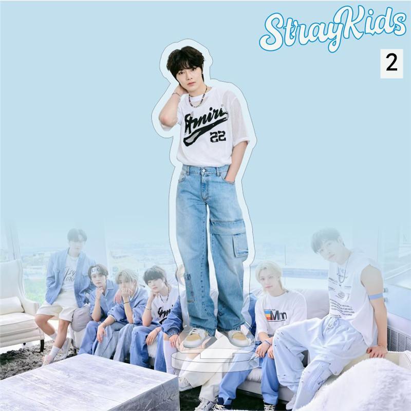 2番目半額 Stray Kidsグッズ アクリルスタンド写真立て 卓上 15cm